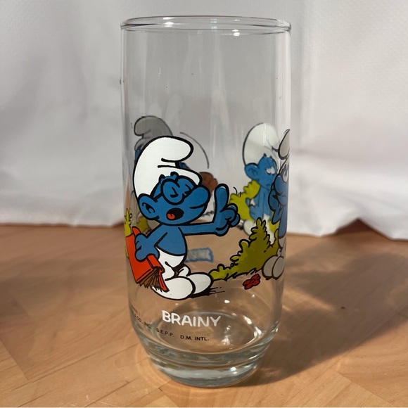 Smurfs Brainy Glass Vintage - Picture 2 of 9